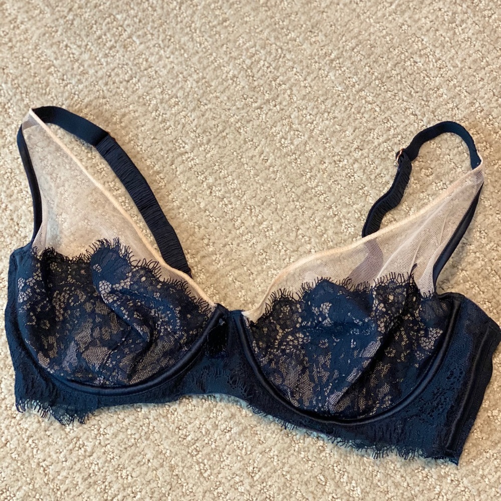 Ted Baker navy lace bra